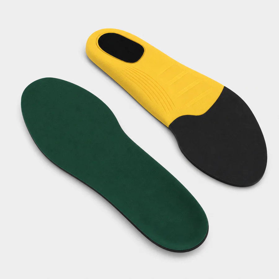 Spenco Polysorb Cross Trainer, illustrative product view showing top and underside