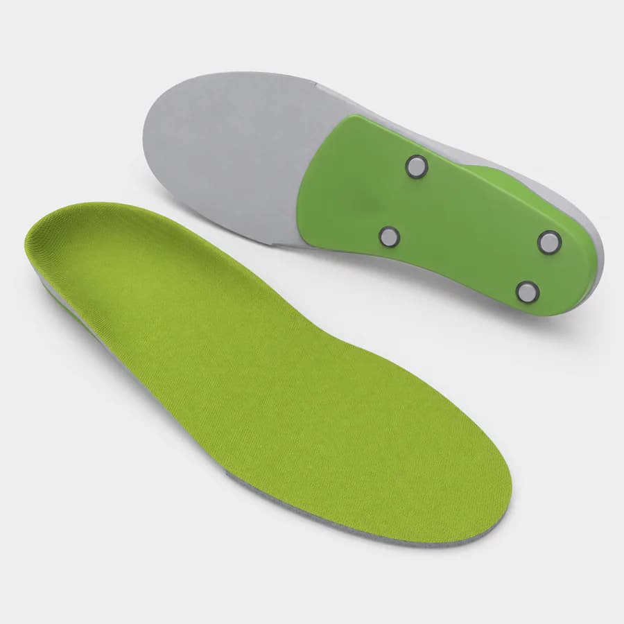 Superfeet All-Purpose Support High Arch, illustrative product view showing top and underside